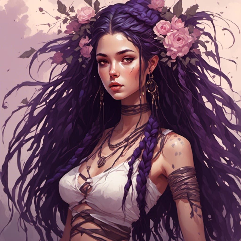 Vixen Portrait in Tim Burton Style