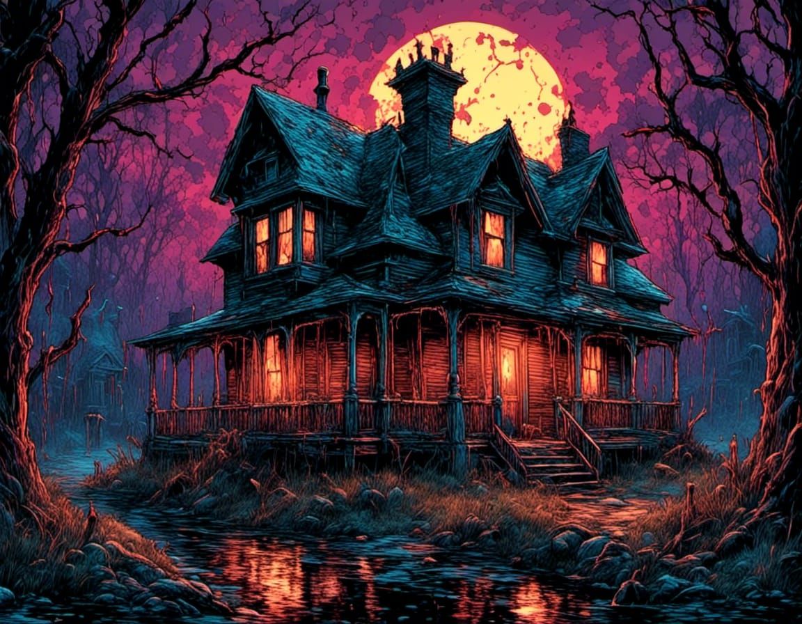 Mickey Mouse in Haunted House Comic Art
