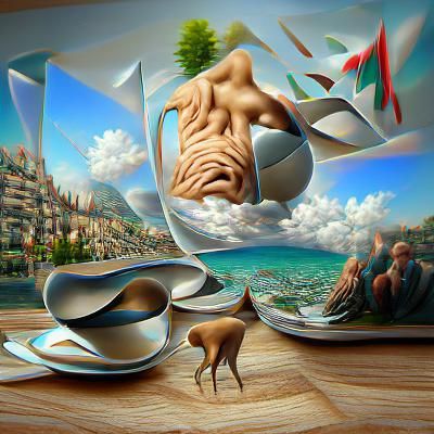 Surreal 3D Art in 8K Resolution