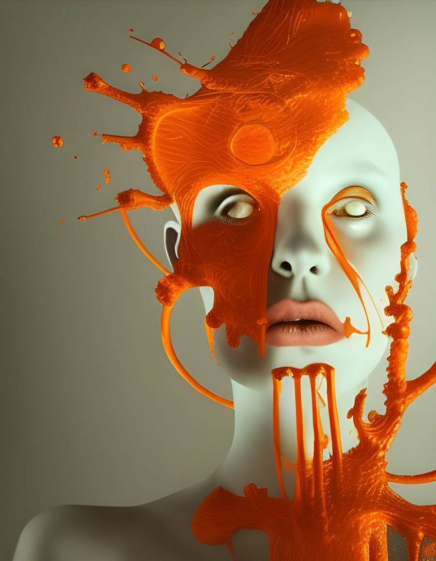 Clockwork Orange Inspired Hyperdetailed Eldritch Painting