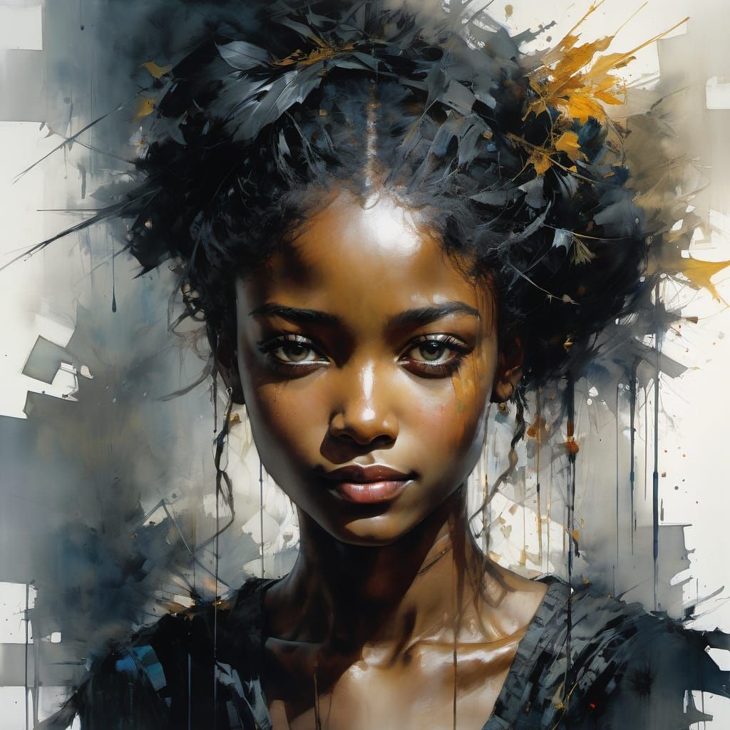 Elegant Victorian Woman in Watercolor