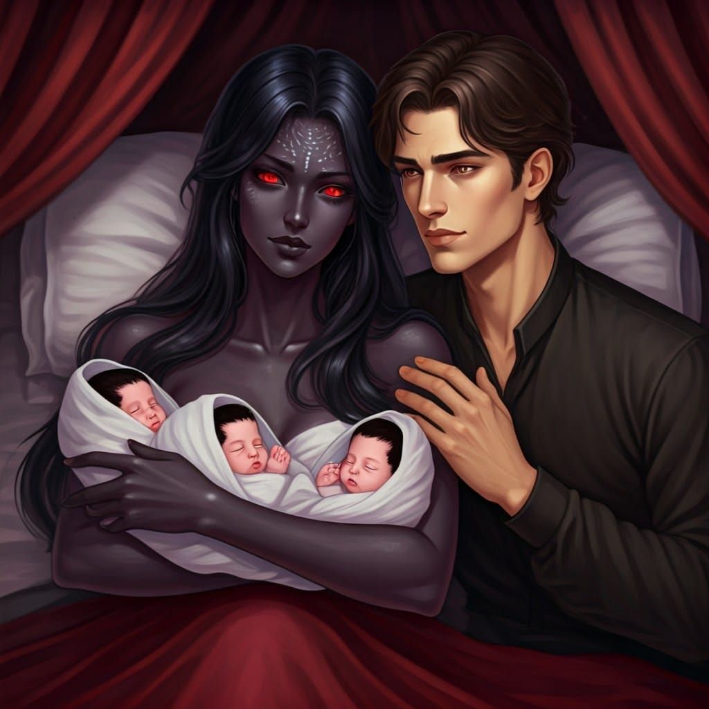 Ethereal Nyarlathotep and Husband with Twins
