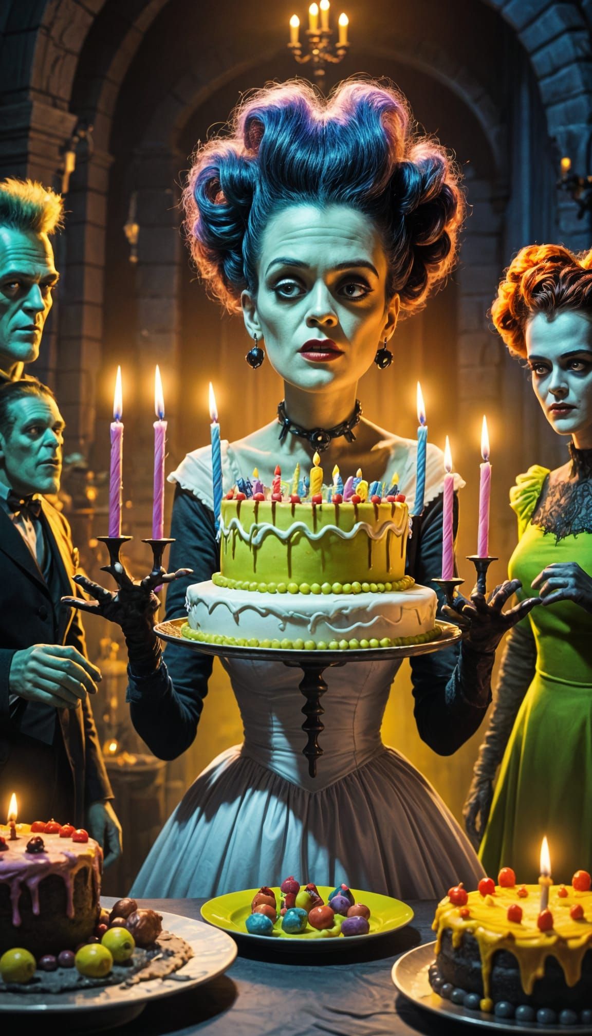 Bride of Frankenstein Hosts Monster's Birthday Party