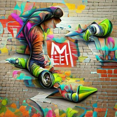 Dynamic Street Art Inspired by Artstation Trends