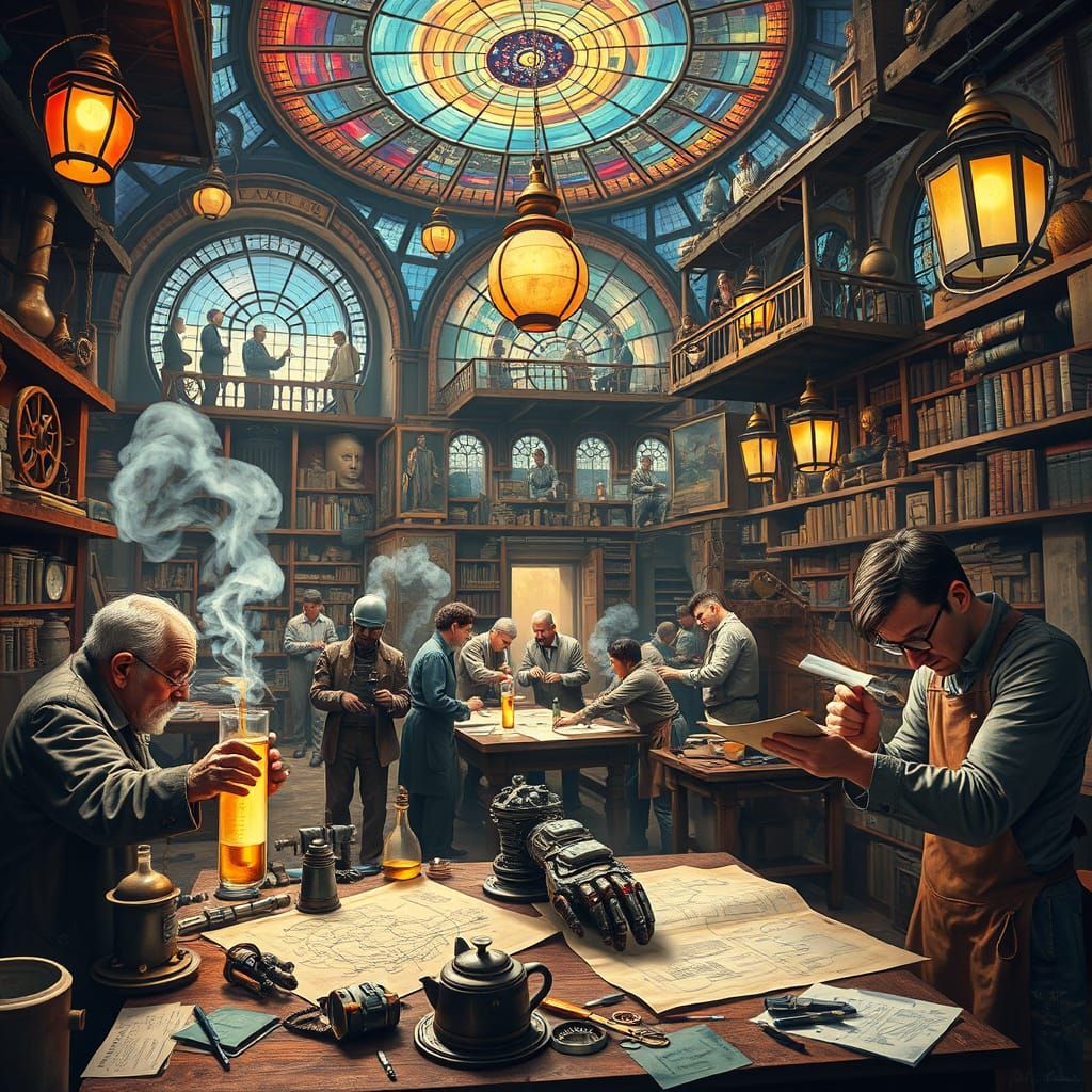 Inventors in a Dreamlike Workshop of Wonder