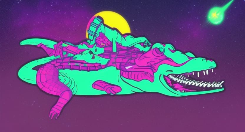 Cosmic crocodile