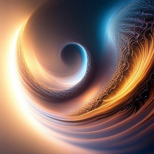 Melty Fractal Cosmos with Volumetric Lighting