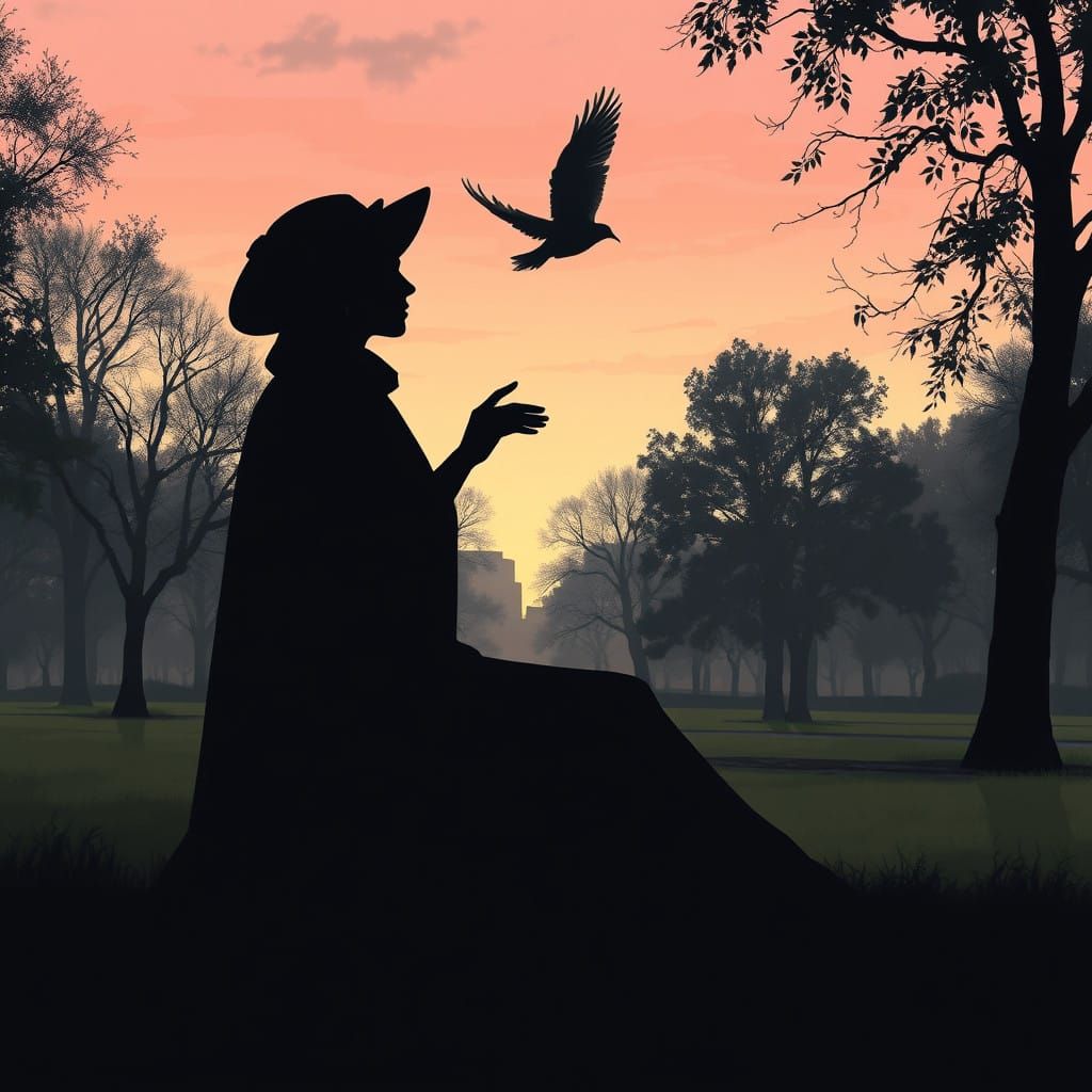 Shadows Come Alive in Urban Twilight