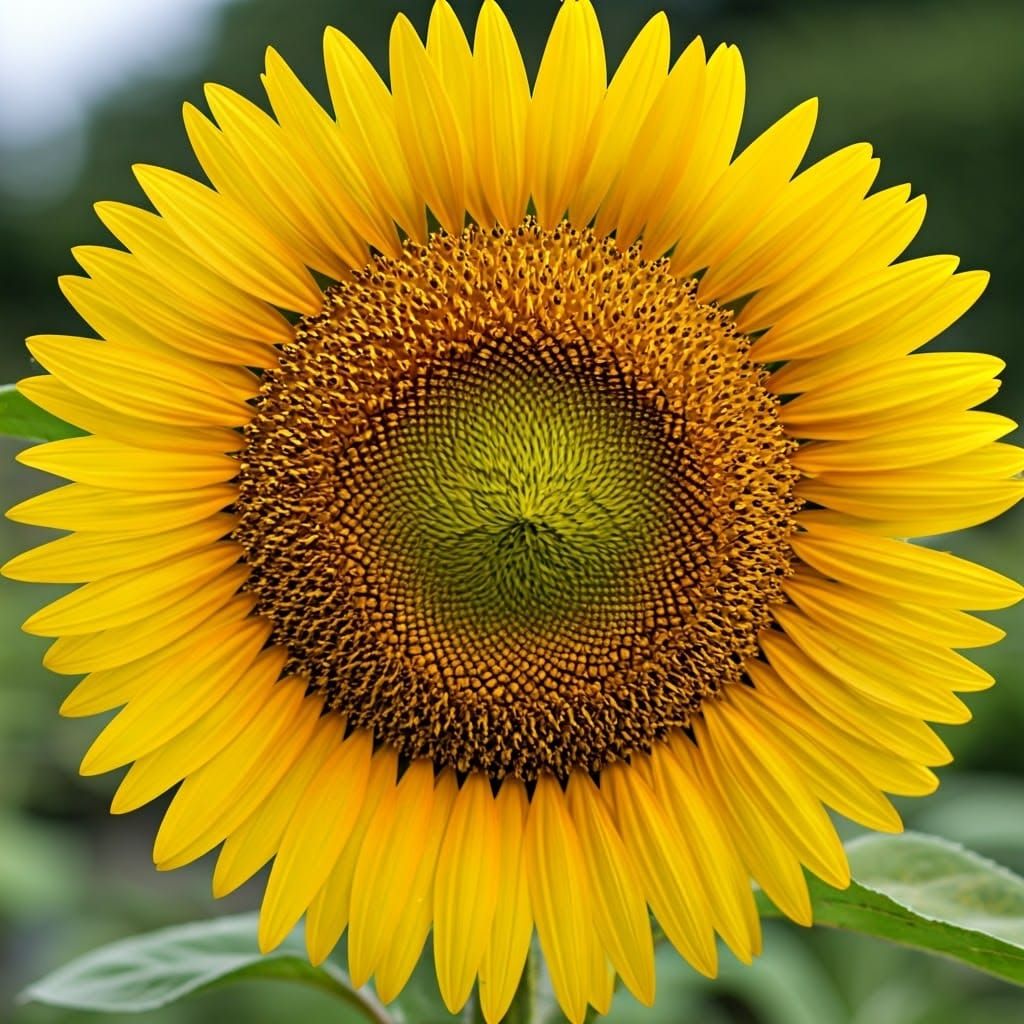 Surreal Macro Sunflower Blooms in Perfect Symmetry