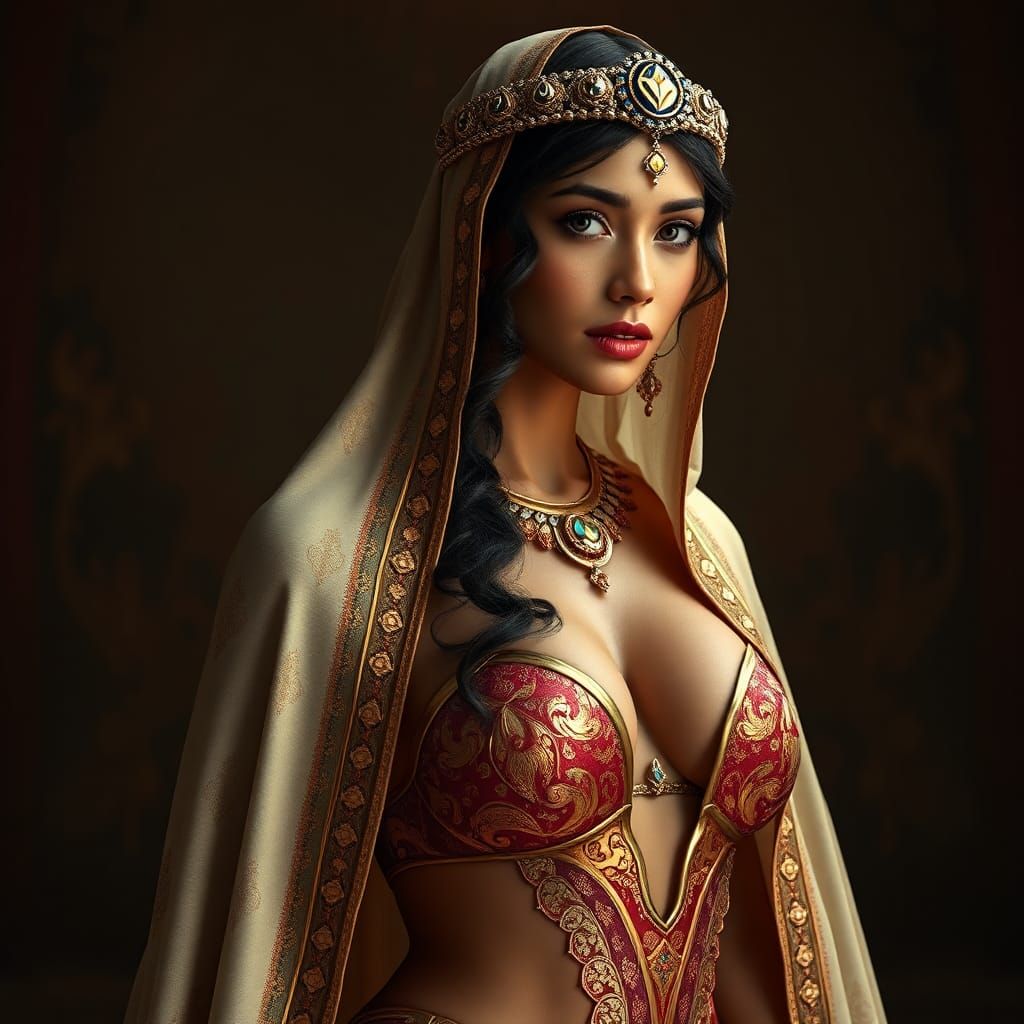 Hyper-Realistic Saudi Arabian Princess