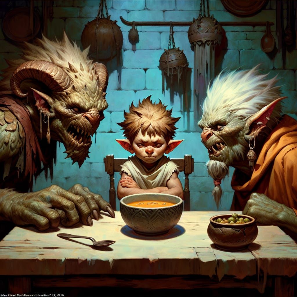 Rebellious Monster Child Defies Bogeyman Parents