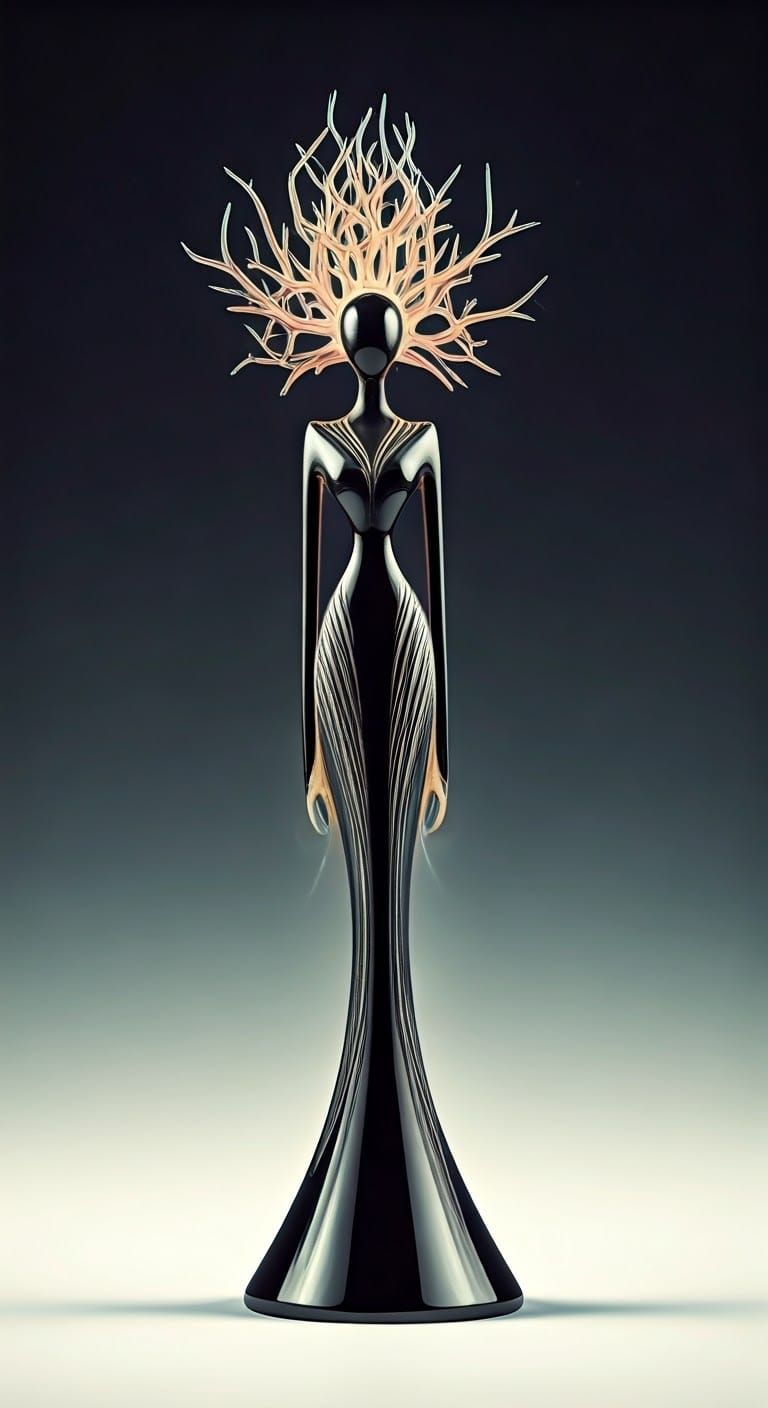 Ethereal Female Form in Pastel Hues