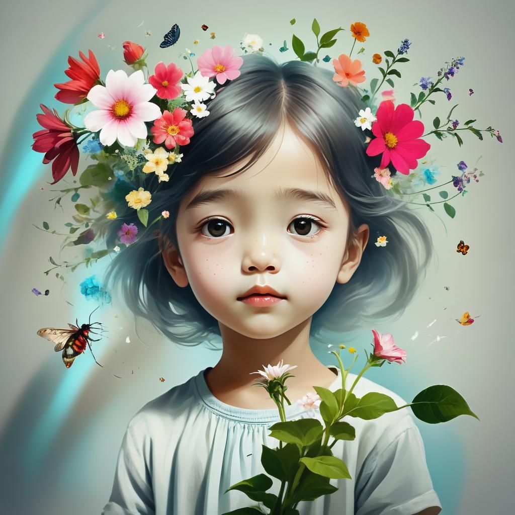 Surreal Impossible Flower: A Dream Beyond Reality