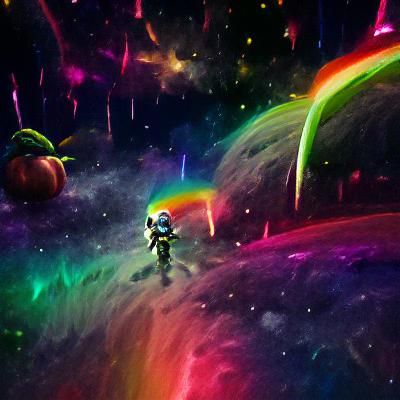 Rainbow in Deep Space