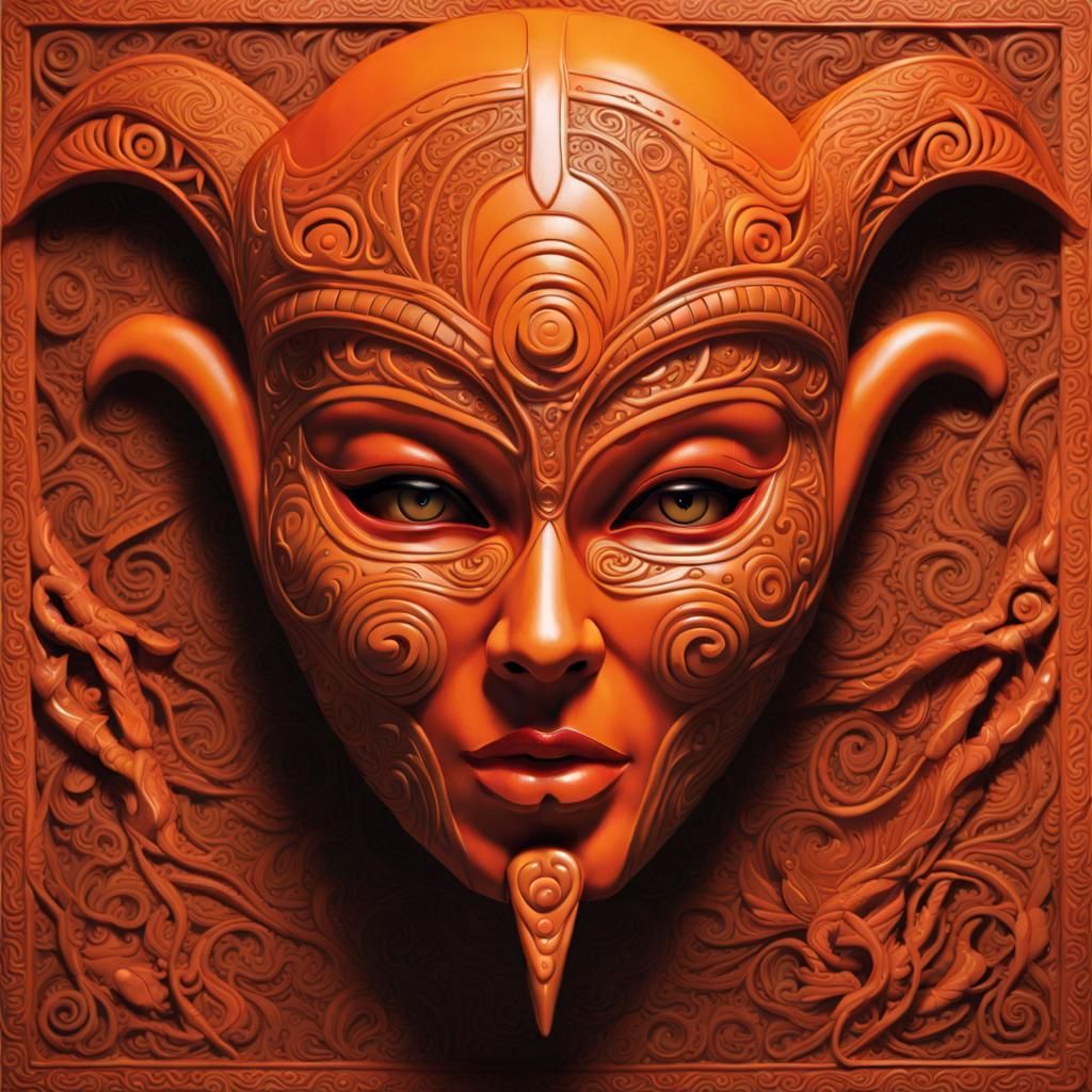 Eerie Woman Portrait in Fantasy Art Style