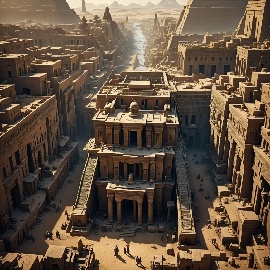 Epic Cinematic Egypt Digital Matte Painting