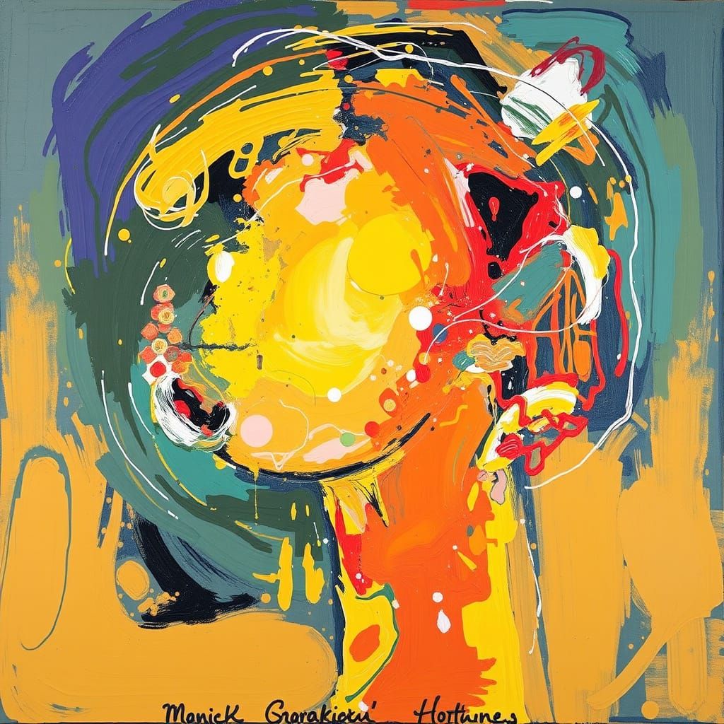 Surrealistic Abstract Artwork of Sensory Experience