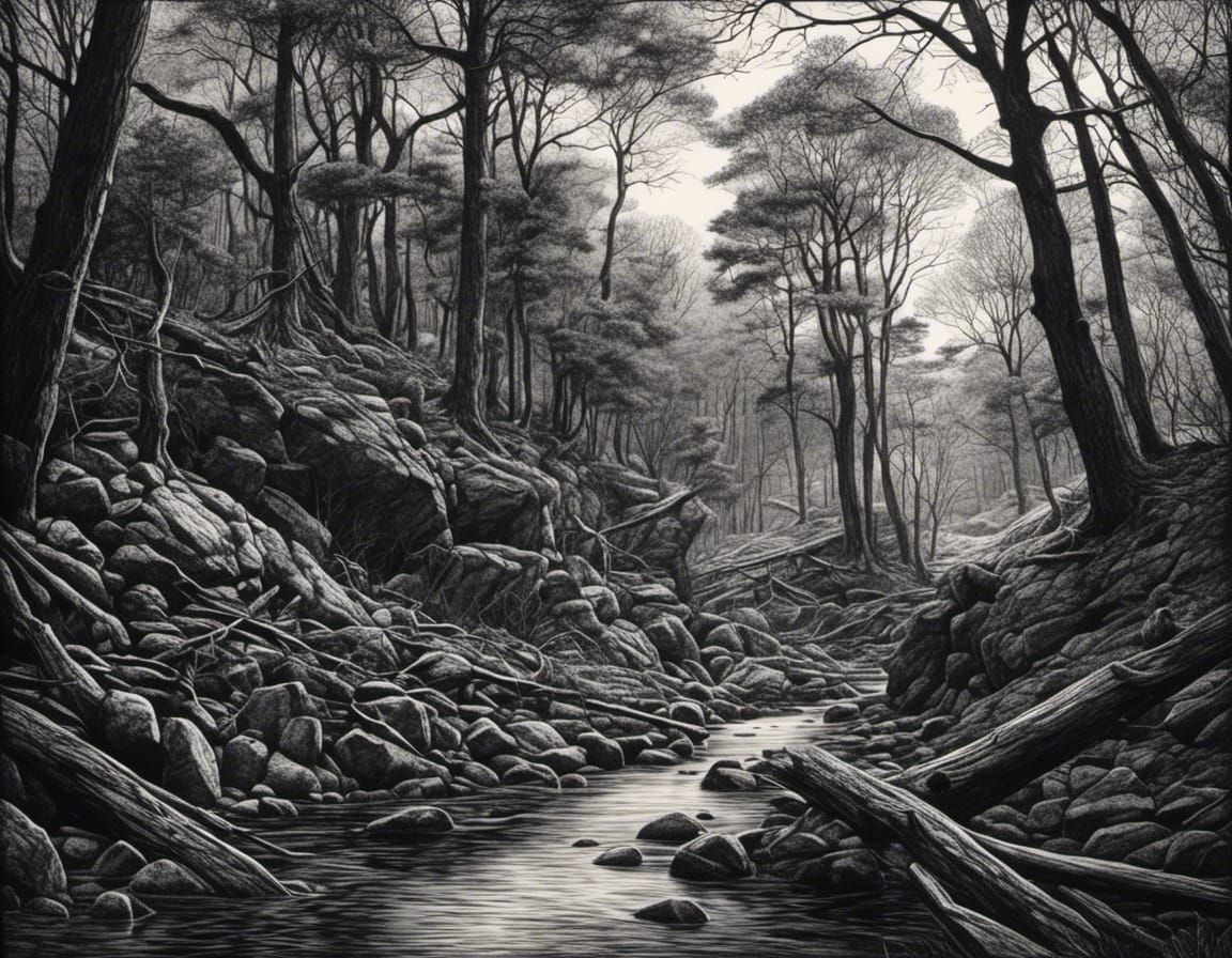 Hyperrealistic Graphite Sketch in Noir Style