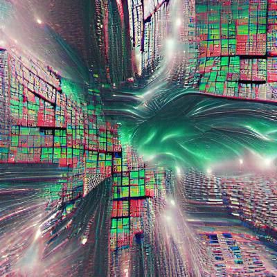 Matrix Style Digital Rain Design