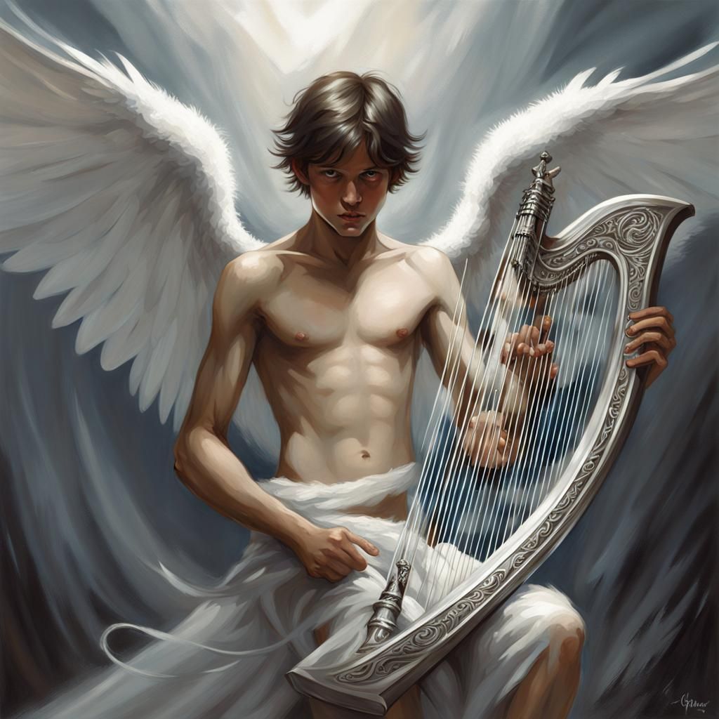 Sinister Angel Harping