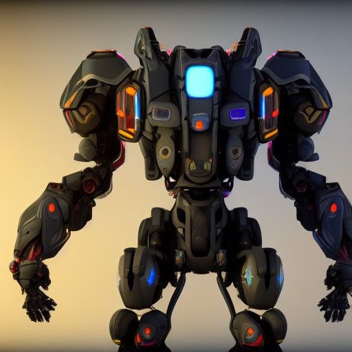 Epic Mech Suit Concept Art in 8K Resolution