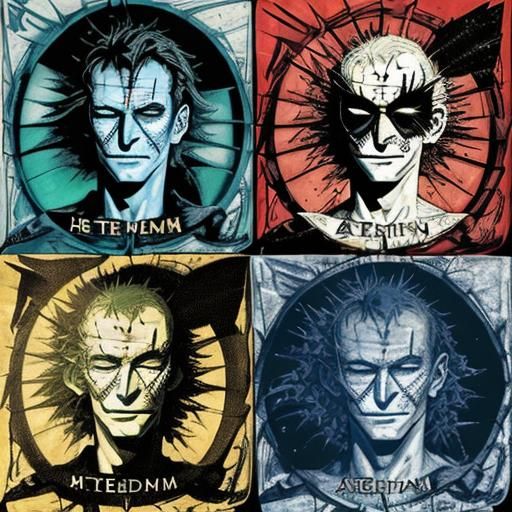 Sandman Comic Dreamscape: Surreal Abstract Illustration