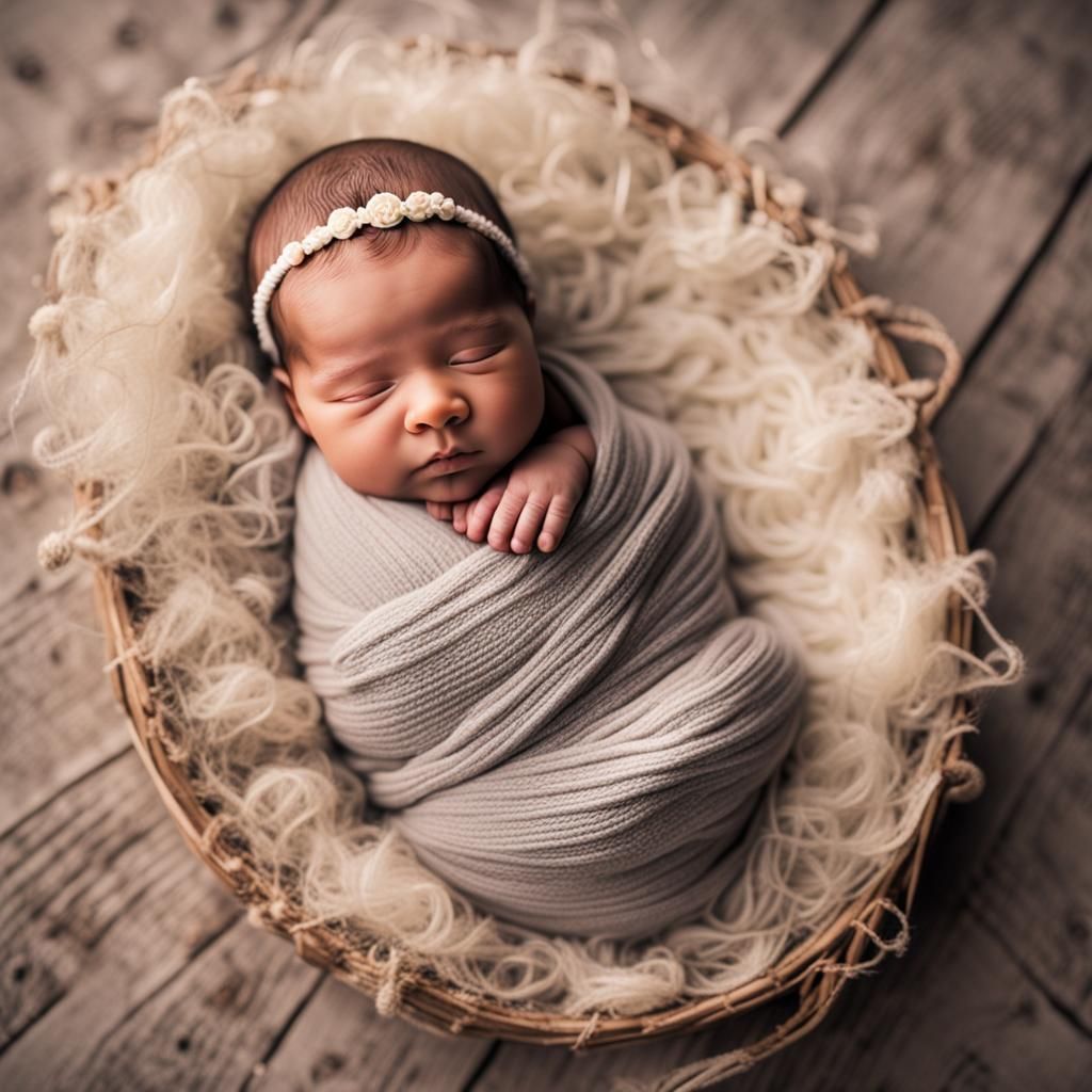 Hyperrealistic Newborn Baby Photos in High Definition