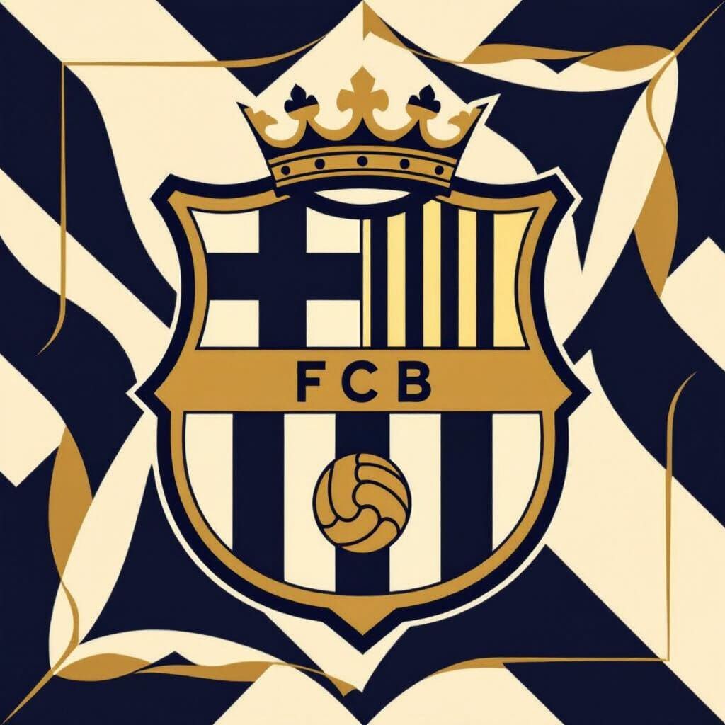 Elegant Fashion Boutique Logo Inspired by Barcelona Crest