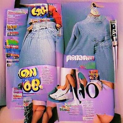 Retro 90s Fashion Magazine Cover Design
