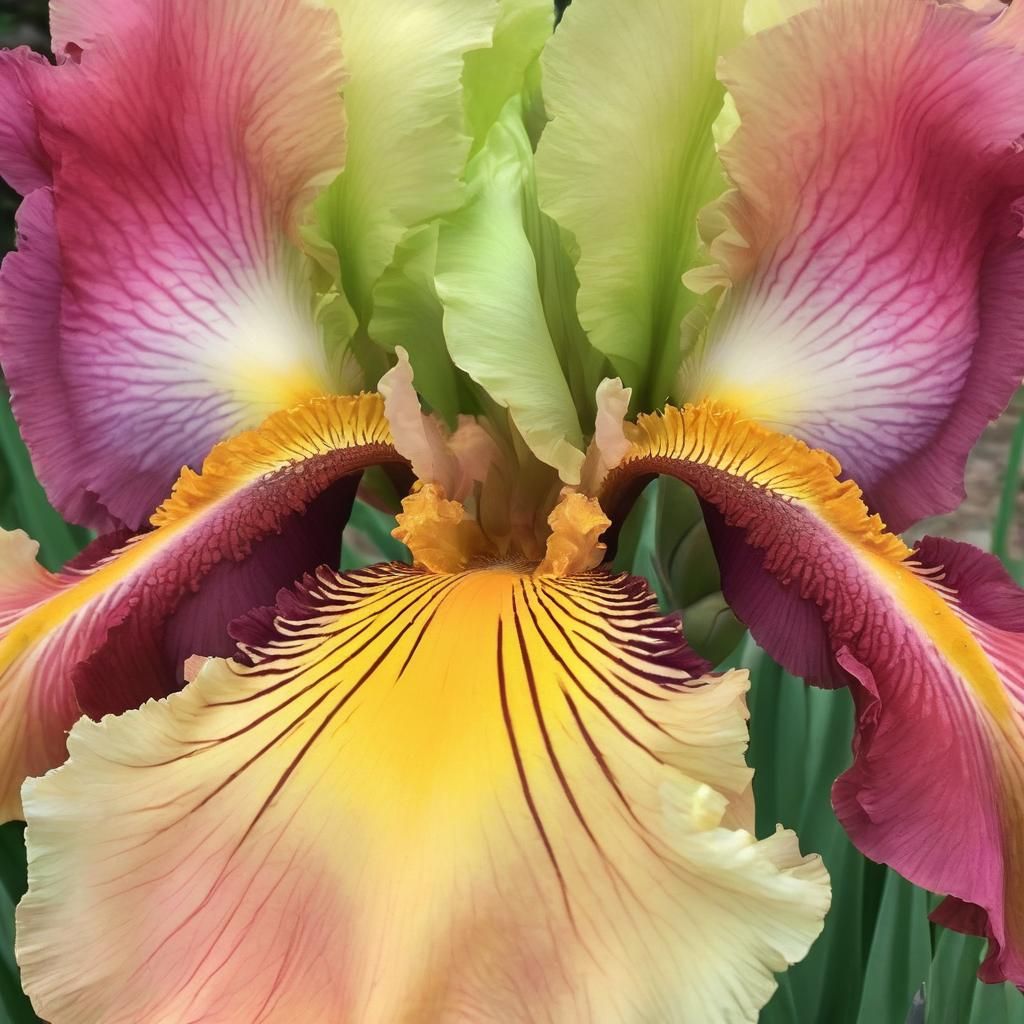 Eye with a Multi-Colored Iris