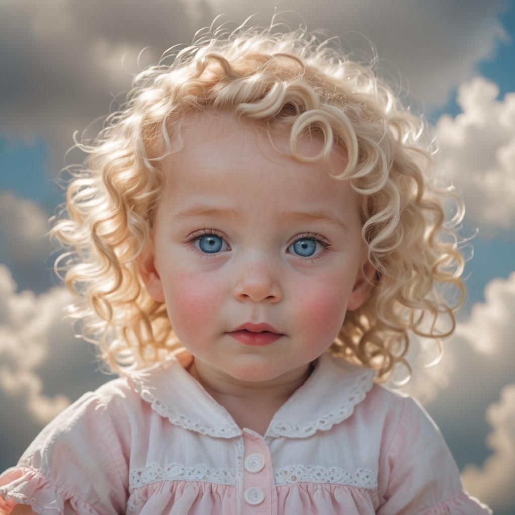 Radiant Baby Portrait in Divine Light