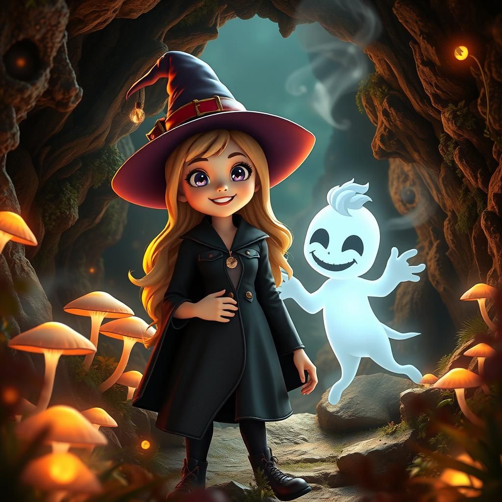 Sabrina Spellman's Mystical Cave Adventure in 3D Anime