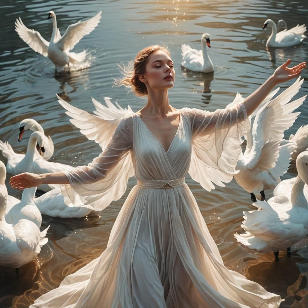 Woman with Wings: A Digital Art Piece