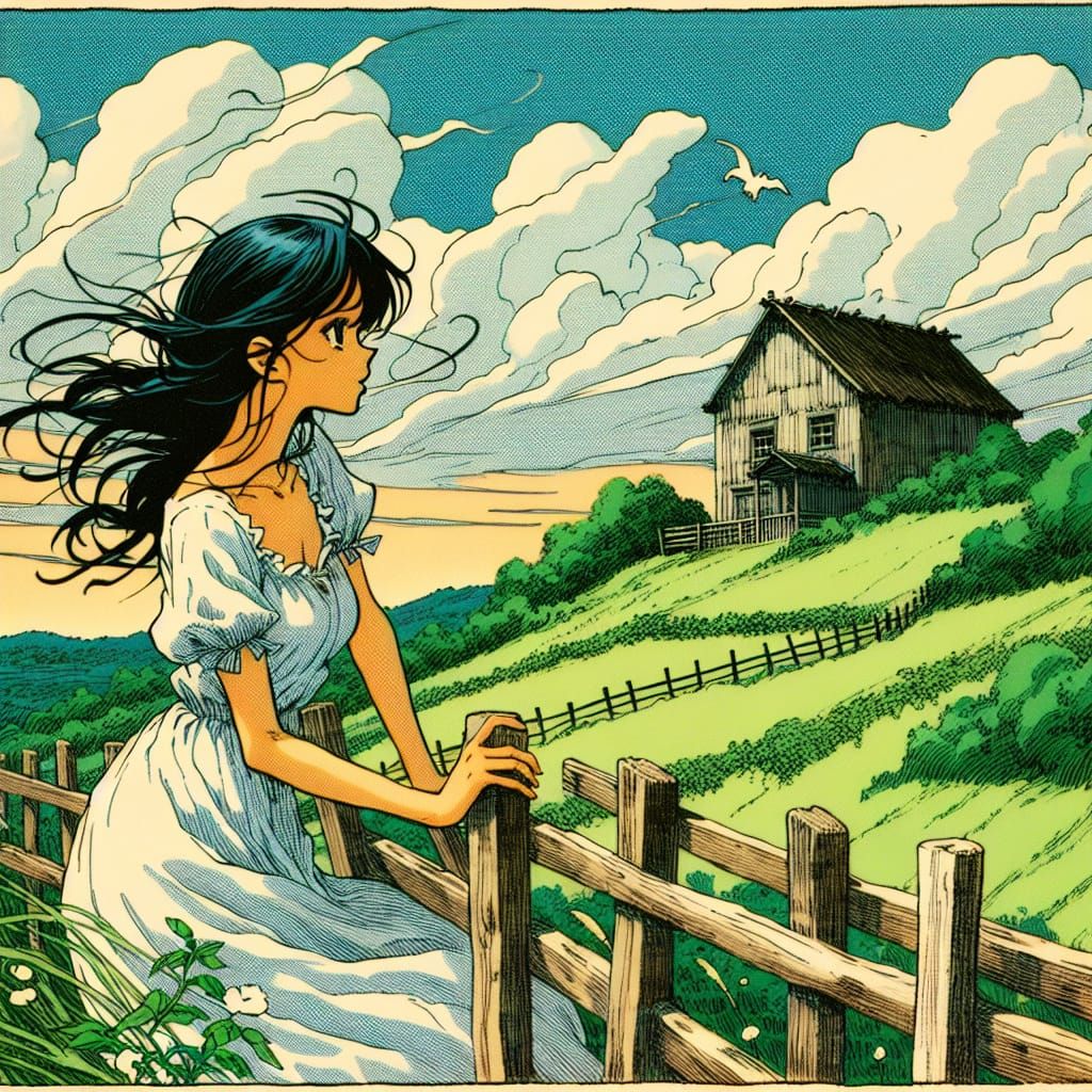 Dreamy Japanese-Inspired Anime Scene