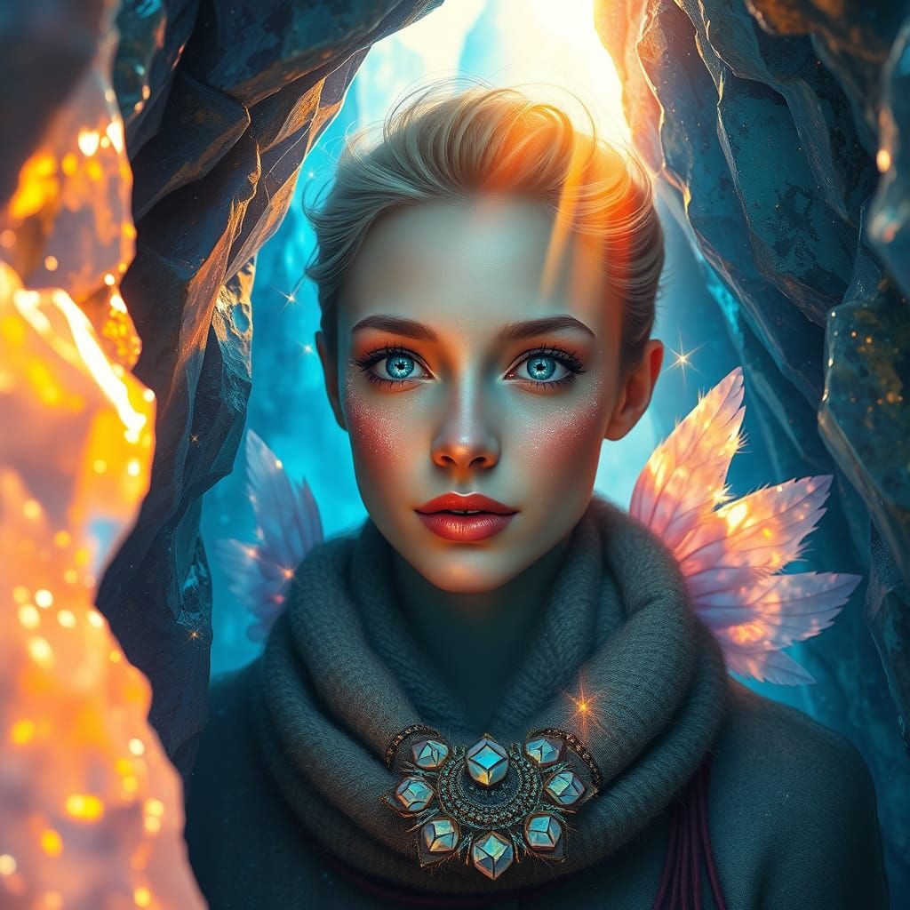 In the crystal cave
