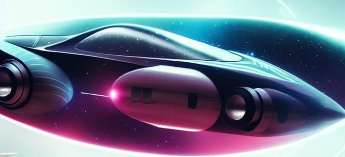 Cyberorganic Rocket Car Concept Art in 8K