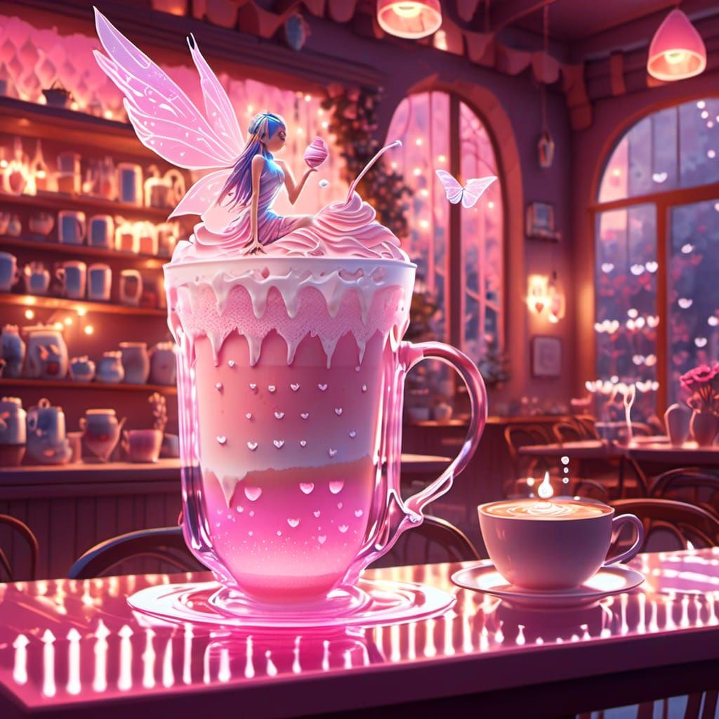 Magical Fairy Latte in Elegant Fairy Cafe