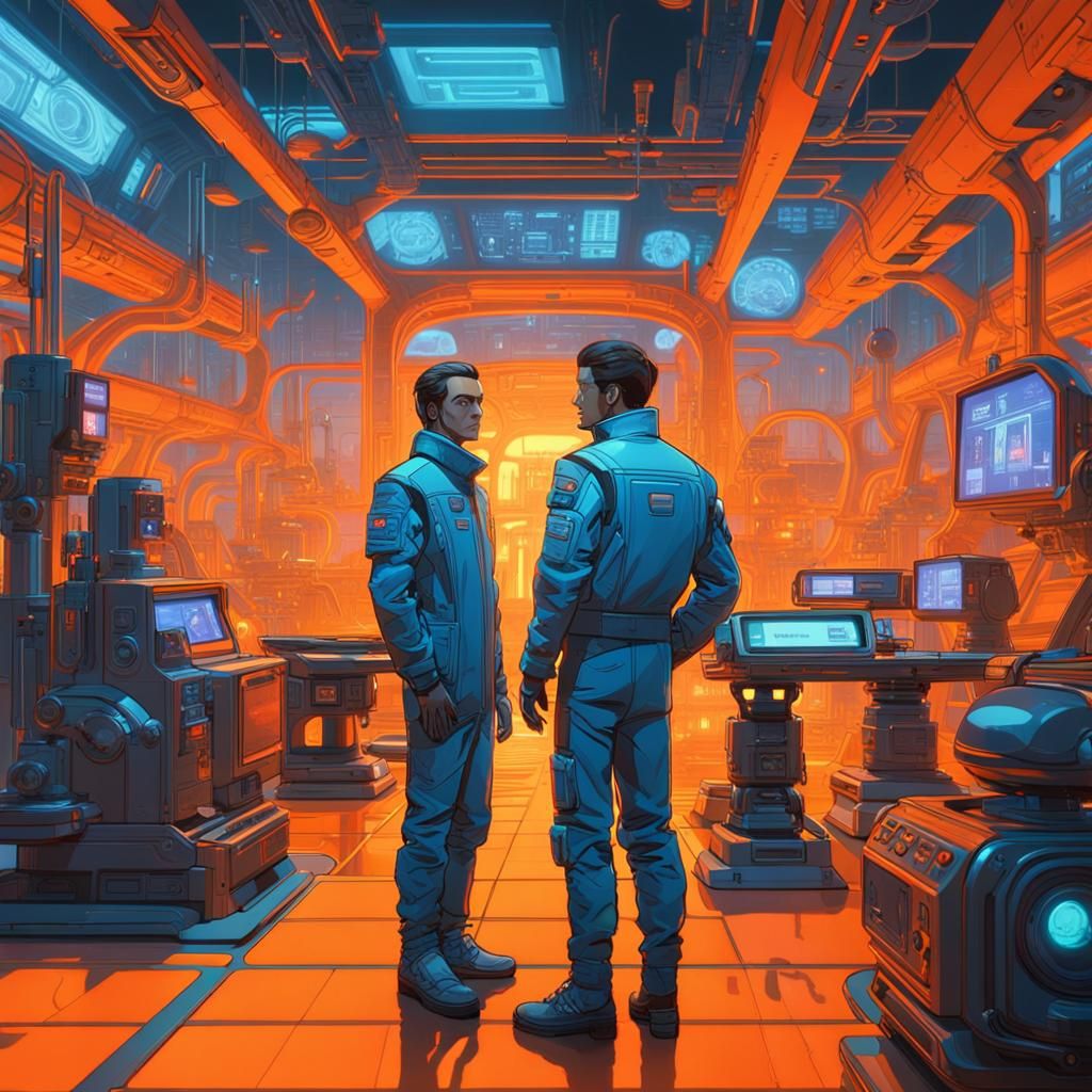 Joe 90 in Futuristic Lab: Sci-Fi Concept Art