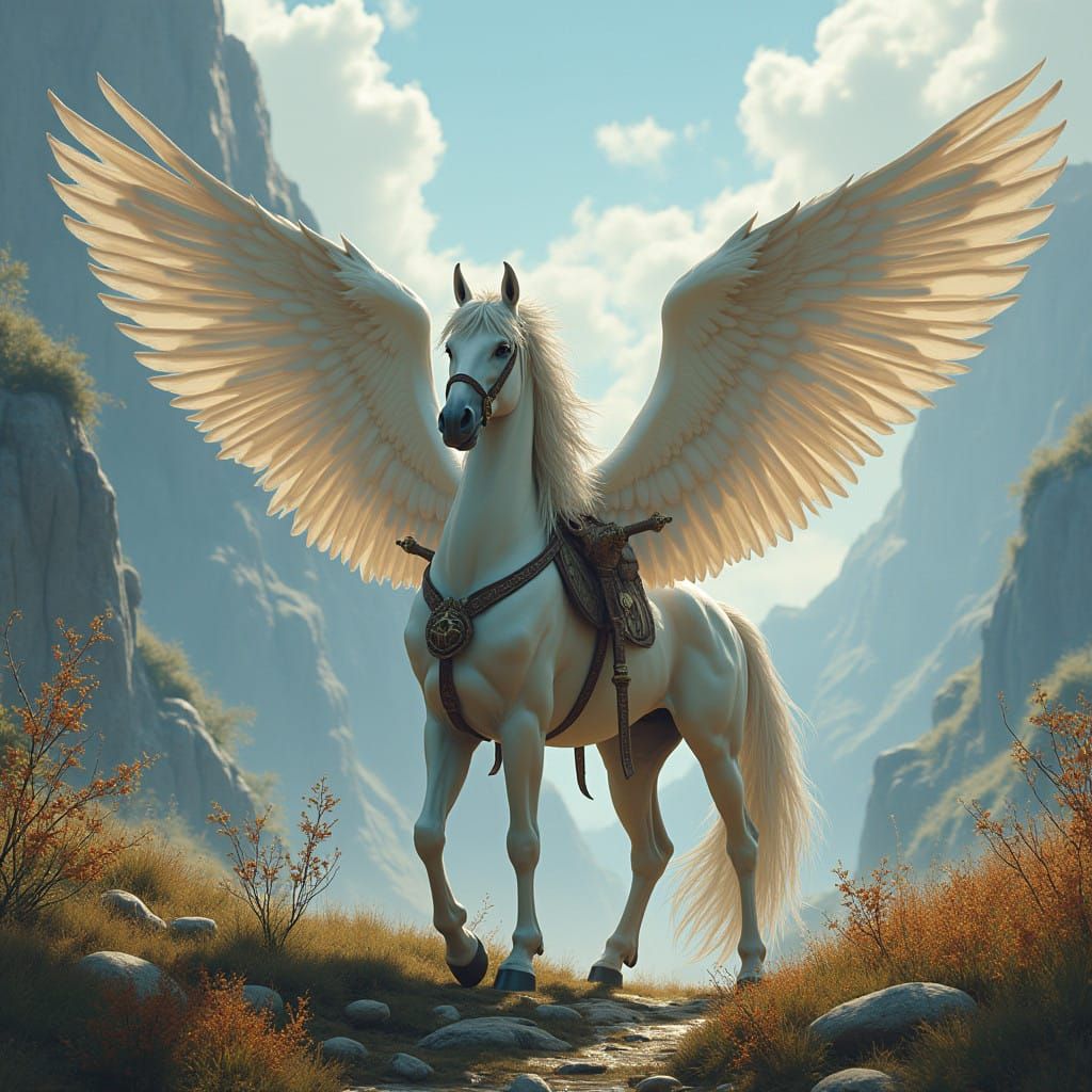 Heroic Centaur in Vibrant Fantasy Landscape