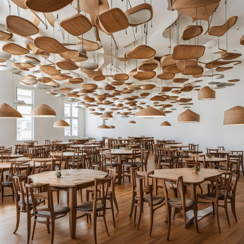 Chairs Affixed to Ceiling: An AI Interpretation