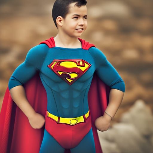 Superman Portrait with Natural Lighting and Bokeh