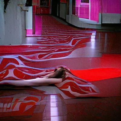 Vibrant Geometric Pattern in Bold Colors