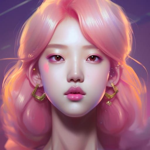 K-Pop Idol Portrait in Eccentric Princess Style