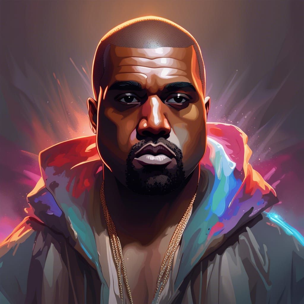 Kanye West Portrait in Artgerm Style