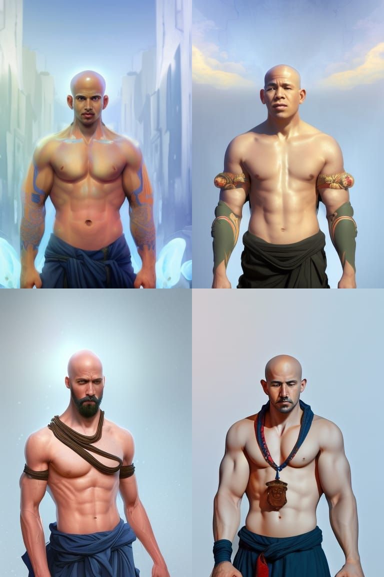 Monk Portrait in Artgerm Style, 8K Resolution