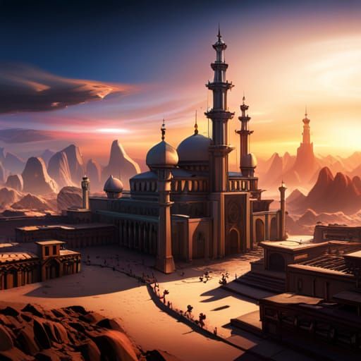 Islam in 2100: Fantastical Future Concept Art
