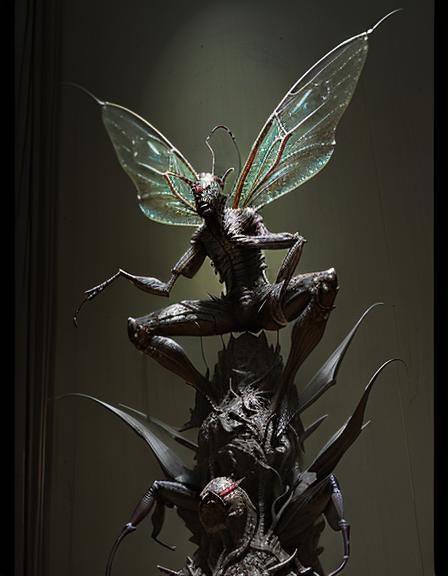insect sculpture by skink chen