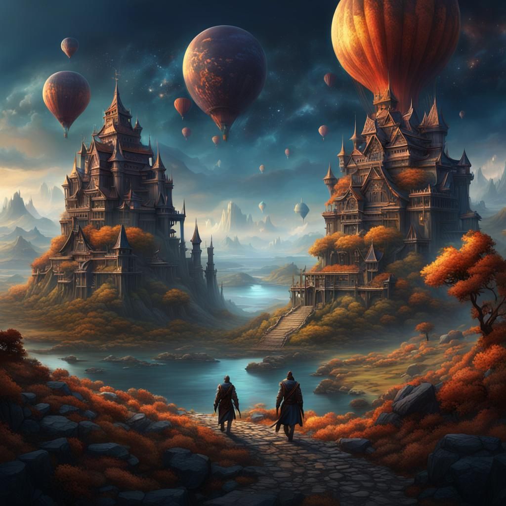 Fantastical Matte Painting in Deep Color