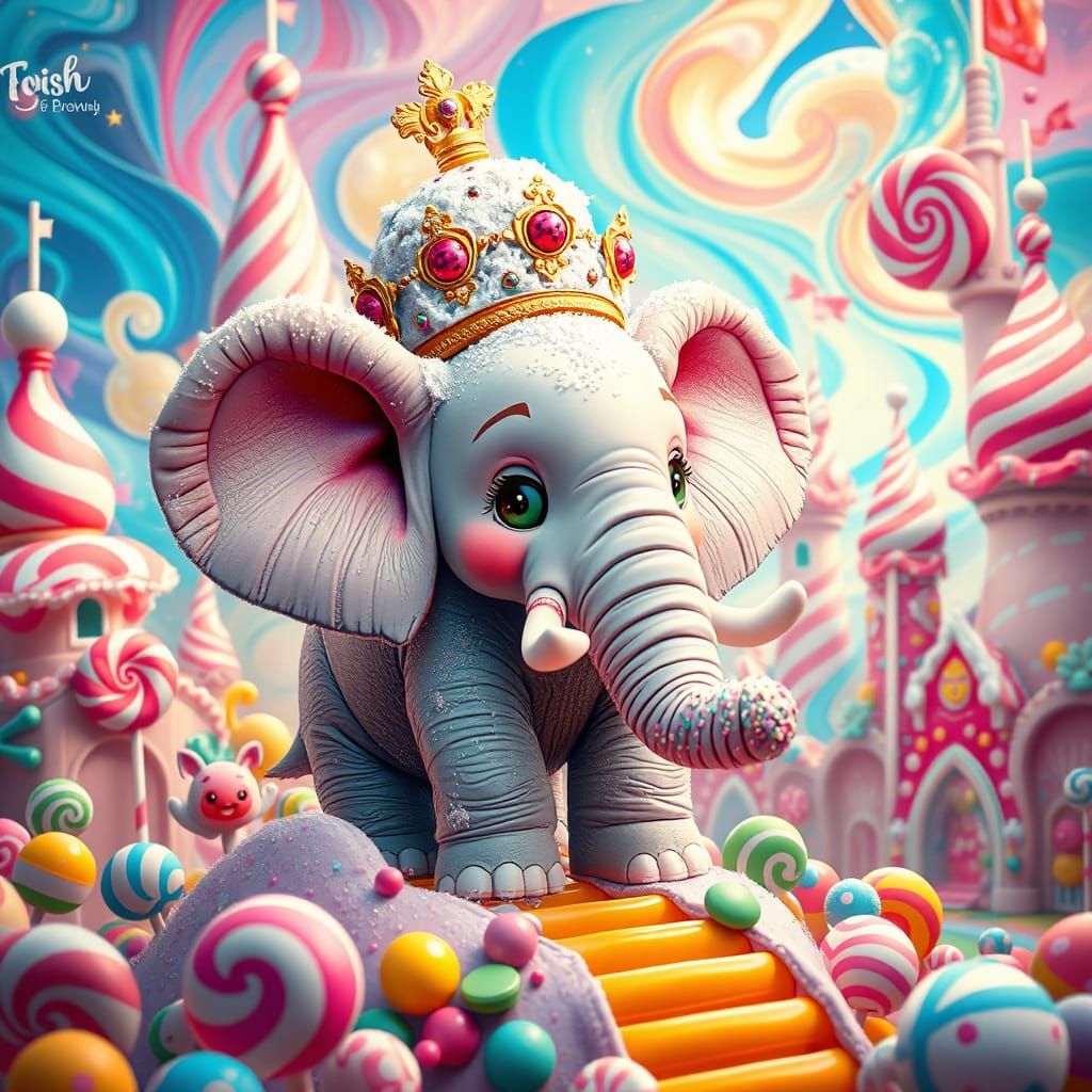Candy Kingdom Ruled by Elephant Monarch