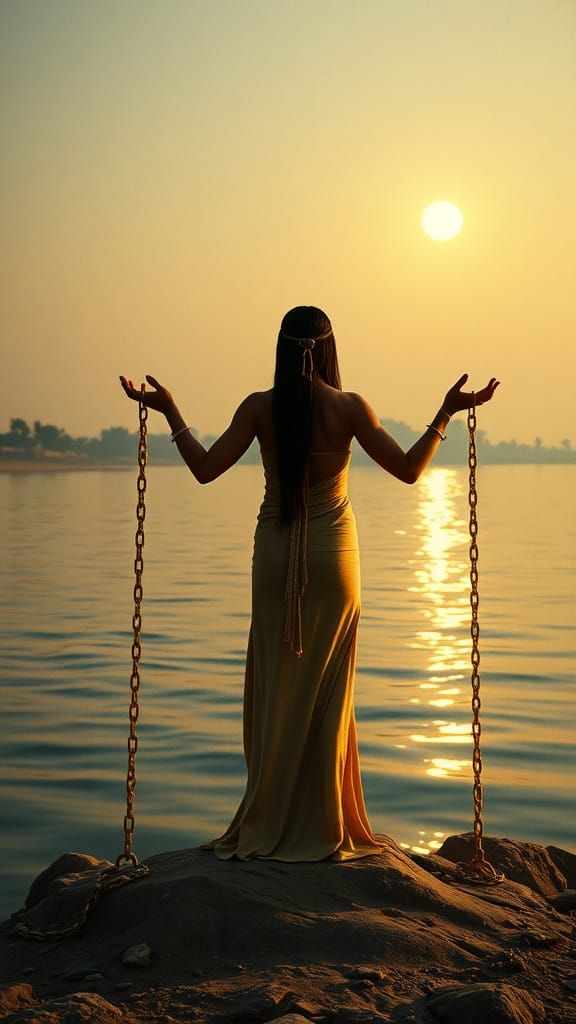 Ancient Egyptian Goddess Breaks Free from Chains of Time